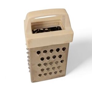 MINI GRATER Vintage Metal Kitchenware Spices Nutmeg Zesting Garlic Silver White